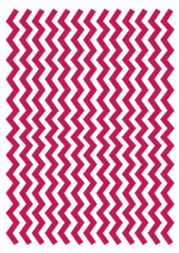 Printed Wafer Paper - Chevron Bright Pink - Click Image to Close